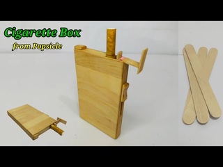 Automatic Cigarette Box from Popsicle sticks