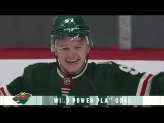 Kirill Kaprizov scores from pretty Mats Zuccarello’s pass vs Blackhawks (22 jan 2022)