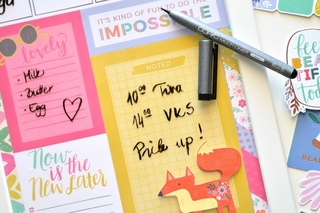 DIY memo table - Pink Paislee Paige Evans