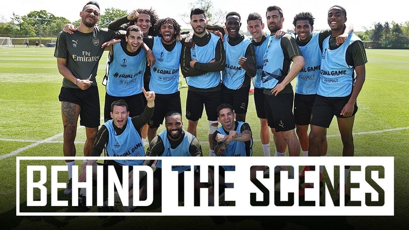 Arsenal prepare for the Europa League final against Chelsea, Behind the