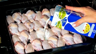 I no longer cook chicken wings without milk. This recipe is fantastic!