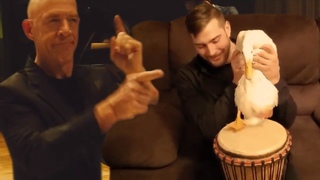 Duck Playing Drums