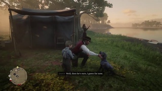 Red Dead Redemption 2 - Jack finds Cain the dog