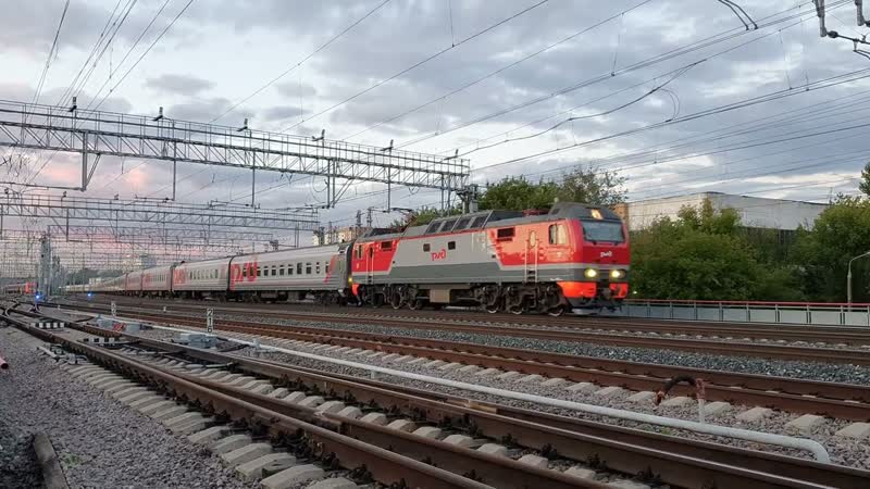 тихий ход ЭП2К 413 с поездом 71 Белогорье Москва Белгород и