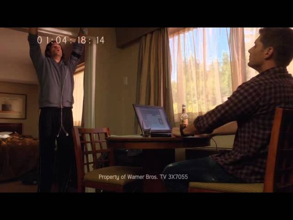 Supernatural 7. 05 outtake clip, posted by Jared Padalecki on his
