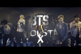 bts vs monsta x  gangster!au