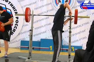 25 апреля 2015. Круглыхин Сергей. 2 подход. Присед 230 кг, неудачно, с.в. 73,5 кг