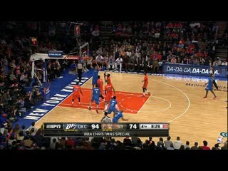 Nick Collison Finds Steven Adams for the Flush - Top NBA Christmas Plays