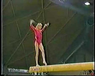 Tatiana Gutsu 1991 European Cup AA Beam