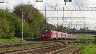 Электропоезд ЭД4М-0004 сообщением Аэропорт Домодедово - Москва