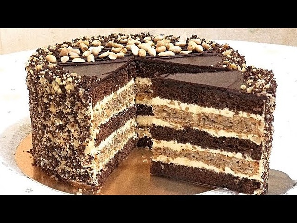 Мой простой, домашний торт Ореховое наслаждение, My homemade nut