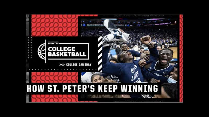 How does a 15 seed Saint Peters keep winning College Game Day