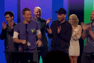 Coldplay receive the Godlike Genius Award at the NME Awards