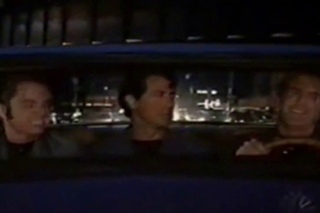 Sylvester Stallone dancing with the Roxbury guys!
