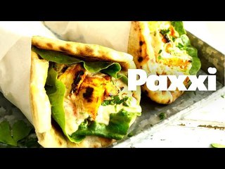 Κοτόπουλο σουβλάκι με πίτα & δροσερή σως γιαουρτ	