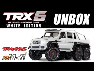 Traxxas TRX-6 Mercedes-Benz G 63 AMG 6x6 White 1/10 RTR 6WD Crawler Unbox! #88096-4WHT