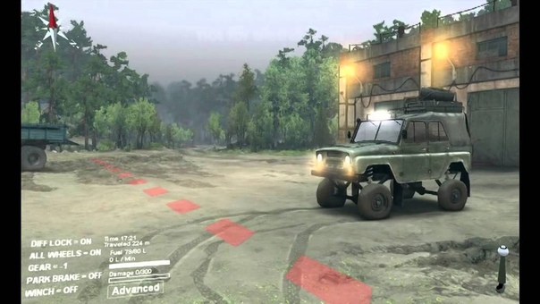 Spintires 2014 Uaz Russian monster truck Hidraulic