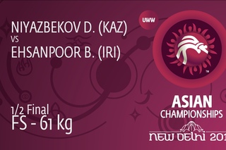 1/2 FS - 61 kg: B. EHSANPOOR (IRI) df. D. NIYAZBEKOV (KAZ), 9-4