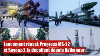 Lancement russi: Progress MS-22 et  dcollent depuis Bakonour