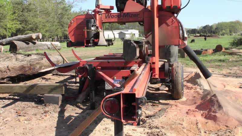 Portable Sawmill Timelapse Wood