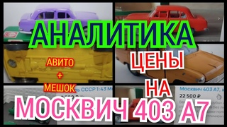 АНАЛИТИКА ЦЕН | МОСКВИЧ 403 А7 | МОДЕЛЬ 1:43 | СКОЛЬКО СТОЯТ МОДЕЛИ СССР | ФЕВРАЛЬ 2024