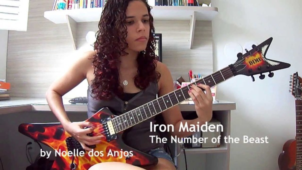 Iron Maiden The Number of the Beast Guitar Cover (by Noelle dos