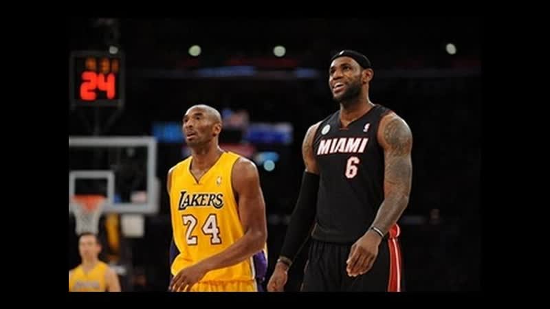 Le Bron James Outduels Kobe Bryant in L.