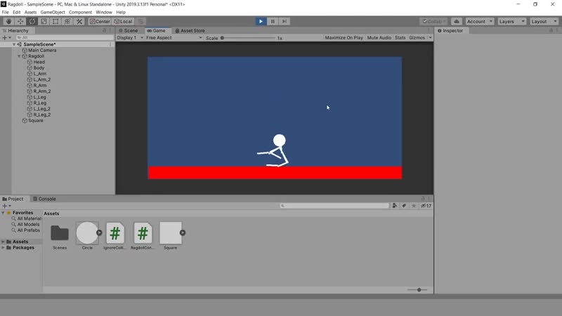 Ragdoll как заставить стоять Unity легко (2