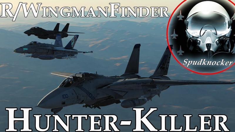 DCS: World, Hunter Killer DEAD Ops , F 14 B Tomcats F, A 18 C Hornets Work Together to Kill