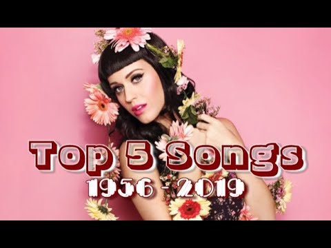 Top 5 Worldwide Hits Of Each Year (1956