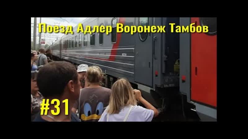 Провожаем друзей. Поезд Адлер Воронеж Тамбов. Отдых на