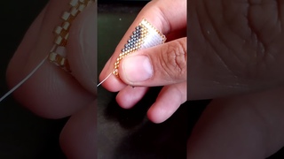 Brazalete corazn peyote delica miyuki parte 2