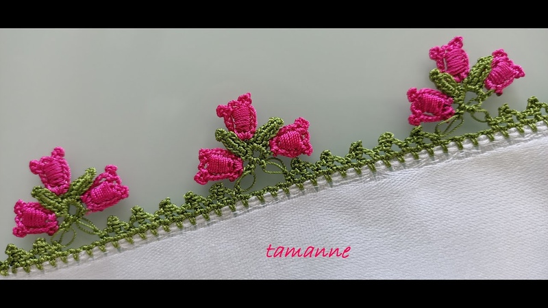 ÜÇ LÜ FISTIKLAR TIĞ OYASI, tığoyası, kniting,