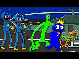 ФИНАЛ! ПОБЕГ ИЗ ТЮРЬМЫ РАДУЖНЫХ ДРУЗЕЙ! ПОБЕГ ИЗ ТЮРЬМЫ ХАГИ ВАГИ! RAINBOW FRIENDS Мультик Анимация