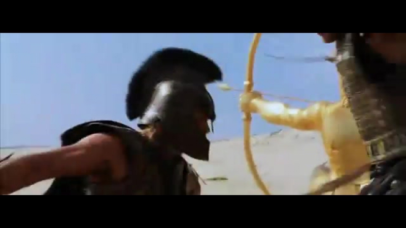 Troy Achilles beach battle scene (