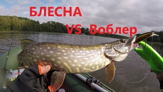 Блесна против Воблера! Трудовая Рыбалка на Щуку!