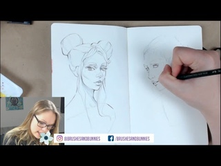 SKETCHING Faces & Bodies in my Sketchbook! - LIVESTREAM 🔴