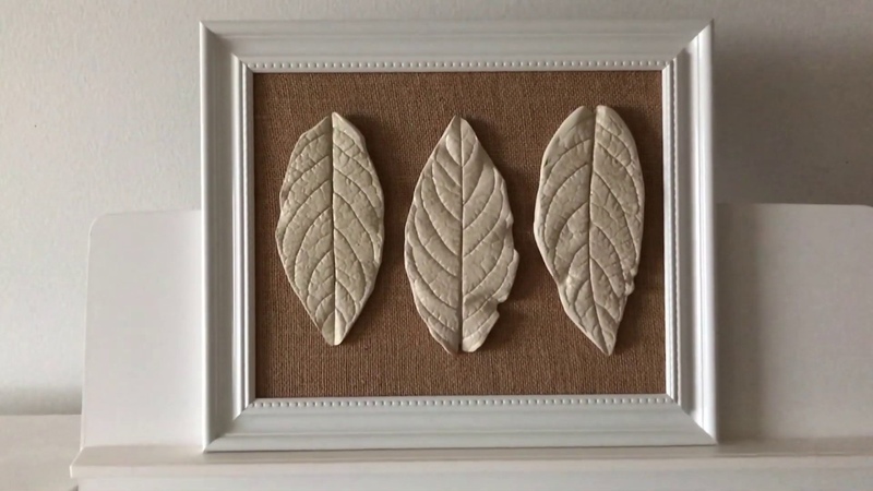 Casting Leaves, Gypsum Leaves, Autumn Home Decor, Tutorial, Осенний Домашний Декор,