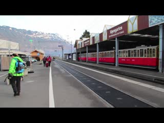 The train from Wilderswil to Jungfraujoch