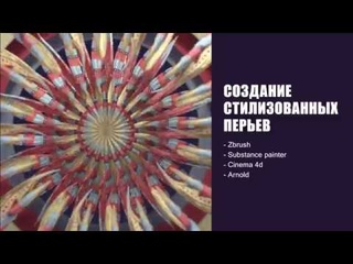 Создание стиллизованных перьев с Zbrush, Substance Painter, Cinema 4d, Arnold
