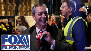Farage speaks to Lou Dobbs moments after official Brexit