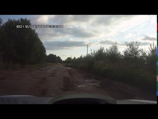 Аварийный участок перед Жуковом,Тверская область, Фировский район.