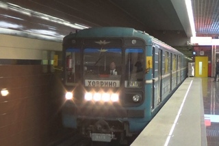 Номерной Венегрет! Электропоезд 81-717/714.5, станция метро Ховрино
