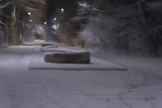 гуляем в парке, зима.