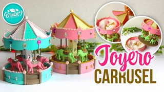 DIY JOYERO DE CARTÓN CARRUSEL/TIOVIVO VINTAGE (Reciclaje creativo)  | DREEN