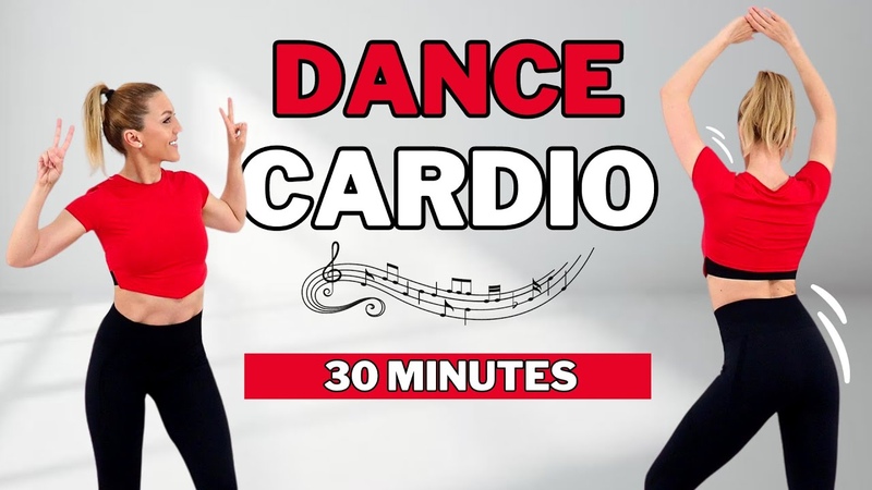 30 Min DANCE CARDIO WORKOUT DANCE CARDIO AEROBICS for WEIGHT LOSS KNEE FRIENDLY NO