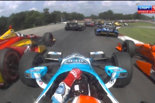 Verizon IndyCar 2014. Mid-Ohio. How to make 11 overtakes in one corner