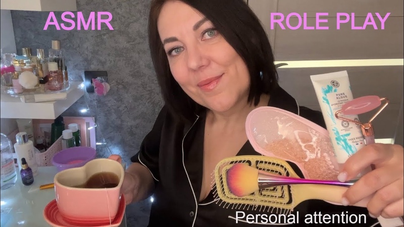 ASMR УХАЖИВАЮ ЗА ТОБОЙ УЮТНОЙ НОЧЬЮ Ролевая ИГРА НОЧЁВКА У