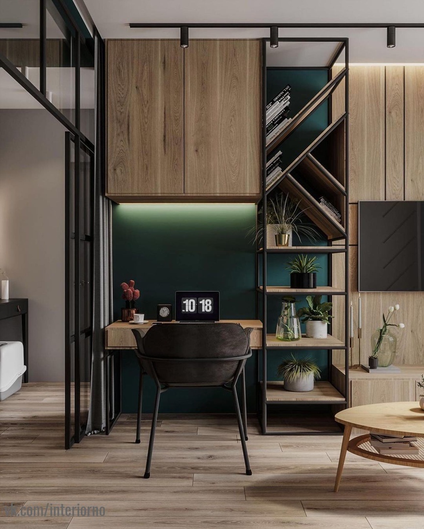 Стильный интерьер небольшой квартиры.