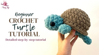 Step-by-Step Tutorial on How to Crochet a Simple Turtle for Beginners: Quick, Easy, Amigurumi Turtle